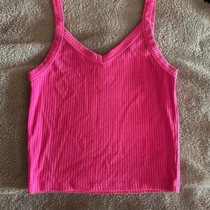 Wild Fable Bright Pink Ribbed Camisole
